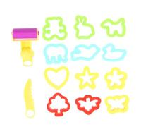 FRCOLOR 28 pièces Moule Pâte à Modeler DIY pour Garçon Fille Kit Outils Plastique Créatif pour Argile et Plasticine Manuel Éducatif pour Filles et Garçons