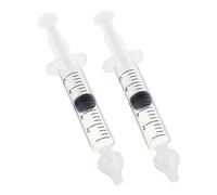 FRCOLOR 2ensemble Outils de Nettoyage Nasal pour Garçon Fille Hydropulseurs Nasaux à Aiguille avec Embouts de Succion Blanc