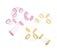FRCOLOR 2ensembles Tunnel pour Hamster Tubes Connecteur pour Cage à Hamster Circuit Transparent pour Petits Animaux