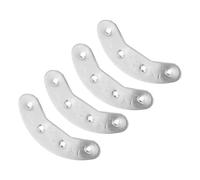 FRCOLOR 2paires Plaques De Talon Métal Pour Embouts De Talonnettes Semelles De Réparation Antidérapantes Kit De Clous à Vis Pour Chaussures Hommes