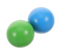 FRCOLOR 2pcs Boules de Croquet en Bois Naturel pour Jardin et Fêtes, Jouets D'extérieur Résistants Finition Lisse, pour Garçon et Filles et Adultes