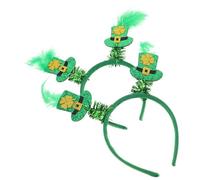 FRCOLOR 2Pcs Coiffure Décorative Pour La Fête Du Saint-Patrick De La Saint Patrick Irish Shamrock Party Supplies Saint Patrick'S Band Band Irish Leaf Shamrock Bandband