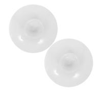 FRCOLOR 2pcs Couvercles en Céramique Blancs pour Tasse à Thé et Bol, Couvercles Universels Élégants et Résistants, Maison Restaurant