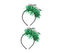 FRCOLOR 2pcs Hawaiian Fruit Coiffure Pêche Hairband Luau Party Bandband Tinsel Head Bopper Coup Fruit Hair Accessoire Pour Summer Beach Supplies
