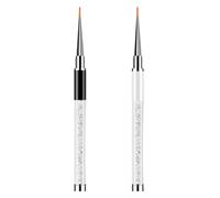 FRCOLOR 2Pcs Stylos De Nail Art Avec Péninsule En étal Outils Pratiques Pour Dessin Et Décoration D'Ongles Pinceaux Manucure Pour Femmes Et Filles