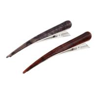 FRCOLOR 2pièces Barrettes Cheveux Bec Canard Lot Pour Teinture Coiffure Sectionnement Sans Abimer Friser Convient Femmes Filles Coiffeurs