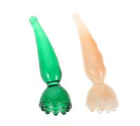 FRCOLOR 2pièces Bâton De Massage Résine Pour Gua Sha Facial Outil Acupression Manuel Pour Relaxation Corporelle Et Thérapie Des Points De Déclenchement