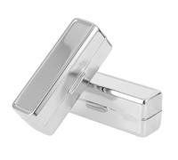 FRCOLOR 2pièces Boîte à Lèvres Carrée Rétro Avec Miroir Étui Portable Pour Lèvres Organisateur Maquillage Compact Pour Voyage Et Rangement Cosmétiques