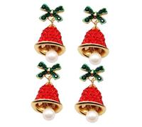 FRCOLOR 2pièces Boucles Oreilles Clochettes Pendantes Forme De Nœud Bijoux Boucles Oreilles à Breloques Pour Fête De Accessoires Pendants
