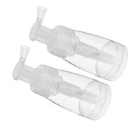 FRCOLOR 2pièces Bouteille Pulvérisateur Poudre Lot De Flacons Transparents Portables Pour Salon Coiffure Spray Uniforme Et Sécurisé Plastique Et Pet