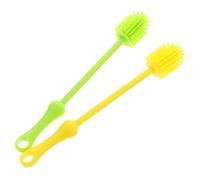 FRCOLOR 2pièces Brosse à Biberon Silicone Goupillon pour Bouteille Eau et Tasses Nettoyant pour Biberon et Bouteilles