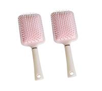 FRCOLOR 2pièces Brosse à Cheveux Mousse Brosse De Massage Démêlante Et Pour Cheveux Et Bouclés Nacré