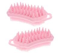 FRCOLOR 2pièces Brosse à Croûtes De Lait Et Masseur De Chevelu Silicone Pour Shampoing Et Douche Lot Pour Nettoyage Chevelu