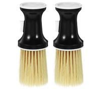 FRCOLOR 2pièces Brosse à Nuque Amovible pour Coupe de Cheveux avec Applicateur de Poudre et Nettoyage pour Cheveux Secs Usage Salon ou Domicile