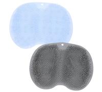 FRCOLOR 2pièces Brosse De Bain Multifonctionnelle Pour Nettoyage Massage Tapis Antidérapant Avec Ventouses Accessoire De Pratique Pour Éliminer Peaux Mortes Et La Circulation