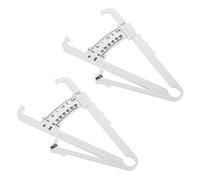 FRCOLOR 2pièces Calibre De Graisse Corporelle Outil De Mesure Portable Pour Hommes Et Femmes Analyseur De Graisse Avec Échelle