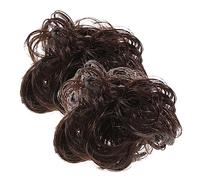 FRCOLOR 2pièces Chignon à Clip pour Cheveux Bouclés Postiches Extensions Femme Chignons Ondulés avec Pince
