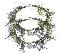 FRCOLOR 2pièces Couronne De Fleurs Pour Cheveux -tête Floral Avec Décoratif Accessoires Pour Mariages Et Fêtes