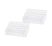 FRCOLOR 2pièces Delicate Lipstick Racks Organisateur De Maquillage Multi-grille Pour Maison Support Pratique Et Élégant