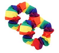 FRCOLOR 2pièces Élastiques pour Cheveux Arc-en-ciel Accessoires pour Cheveux Bandeaux pour Filles Élastiques pour Queue de Cheval Cadeaux de Fête