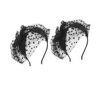 FRCOLOR 2pièces Fascinator Avec Voile Dentelle Et Noeud Chic Pour Mariage Fête De Thé Et Événements Spéciaux Accessoires Élégants