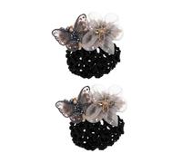 FRCOLOR 2pièces Filet à Chignon Maille Accessoire Coiffure Élégant Pour Et Hôtesses Pour Événements Spéciaux Soignées