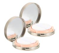 FRCOLOR 2pièces Lot De Boîtes Vides Pour Fond De Teint Coussin Boîtier Compact Avec Miroir Pour Poudre