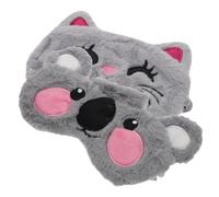 FRCOLOR 2pièces Masques De Sommeil Peluche Pour Yeux De Masques Occultants Animaux Et Chat Pour Confort Optimal Maison Ou Voyage