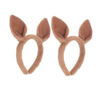 FRCOLOR 2pièces Oreilles Animal Souple Pour Fête Accessoire De Cosplay Avec Bandeau à Oreilles De Kangourou Déguisement Amusant Pour Adultes Pour Photos Et Festivals