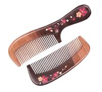 FRCOLOR 2pièces Peigne Antistatique Set De Peignes Sculptés Relief Pour Massage Accessoire Et
