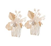 FRCOLOR 2pièces Peigne Cheveux Mariage Lot De Accessoires Coiffure Pour Femmes Épingle Latérale Décoration Cheveux Mariée Demoiselle Honneur
