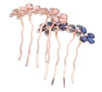 FRCOLOR 2pièces Peignes à Cheveux Strass pour Mariée Accessoire de Tête Scintillant Orné de Strass Brillants Adapté à Différentes Coiffures