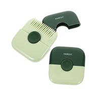 FRCOLOR 2pièces Peignes De Coupe De Cheveux Pour Garçon Fille Outil De Coiffure à Frange Peigne Trimmer Pratique Pour Coiffer Et Éclaircir Cheveux Accessoire De Salon Portable Vert