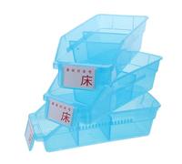 FRCOLOR 2pièces Pilulier Distributeur Portable Plastique avec Séparateur Bac de Tri de Médicaments Empilable Boîte de Rangement pour Pharmacie et Domicile