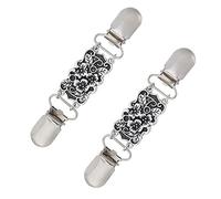 FRCOLOR 2pièces Pince à Cardigan Vintage Boucle Écharpe Fermoir Écharpe Pinces à Pull Boucle De Vêtement