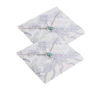 FRCOLOR 2pièces Pochette Bijoux Lot De Cadeaux Petits Pour Colliers Bagues Boucles Oreilles Accessoire Divers Rangement