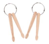 FRCOLOR 2pièces Porte-clés Baguette Bois Robuste Et Décoratif Pour Femme Avec Tambour Pratique à Transporter