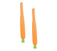 FRCOLOR 2pièces Rasoirs à Sourcils Rasoir Portatif Acier Inoxydable Tondeuse à Sourcils Outil Épilation Pour Visage Accessoire De Beauté