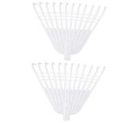 FRCOLOR 2pièces Râteau à Plastique pour Pelouses Et Gazon Artificiel Râteau pour Jardinage Et Ramassage De Robuste pour Nettoyage