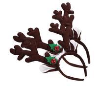 FRCOLOR 2pièces Serre-tête de Noël de Cerf Exquis Décoration pour Cheveux Accessoire Spécial pour Fêtes de Noël