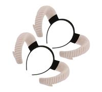 FRCOLOR 2pièces Set de Serre-têtes Cornes de Mouton Bandeau Oreilles Animaux pour Cosplay Fêtes Cornes Bélier Noël