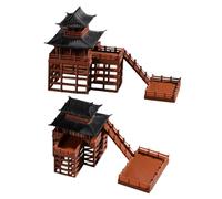 FRCOLOR 2pièces Statue Miniature De Jardin De Fées Décor De Jardin De Poissons Décor Aquarium Japonais Décorations Miniatures De Bonsaï pour Terrarium Aquarium Zen pour Bureau Ornements De