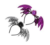 FRCOLOR 2pièces -tête Chauve-souris Pour Halloween Lot De Coiffe Halloween Amusante Et Facile à Porter