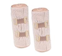 FRCOLOR 2Rouleaux Bandages Élastiques de Compression Lot de Enveloppements Cohésifs pour Chevilles Poignets Muscles Respirant Facile à Utiliser