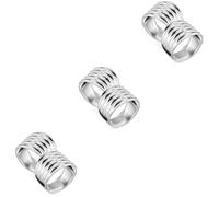 FRCOLOR 3 Ensembles Bague Femme Femmes Bagues Ajusteur Empiler Les Bagues Femmes Plusieurs Bagues Pour Femmes Anneau Bijoux Bagues Pour Femmes Bague Délicate Cuivre 2 Pièces * 3