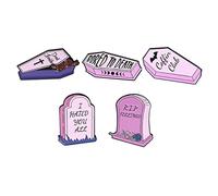 FRCOLOR 3 Ensembles Broches Émail Forme De Tombeau Accessoire De Mode Élégant Pour Vêtements Sacs Et Écharpes 5 Pièces * 3