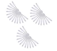 FRCOLOR 3 Ensembles Brosse Sucette Bébé Bouteille D'eau Large Bouche Brosse De Nettoyage De Tasse Brosse Coupelle À Poils Pour Gobelets À Eau Goupillon Pp Blanche 15 Pièces * 3