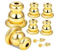 FRCOLOR 3 paires Bouchons de Boucles Oreilles Métalliques pour Femmes Système de Sécurisation pour Oreilles Tombantes Accessoires de Bijoux Élégants
