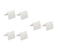 FRCOLOR 3 Paires Boutons de Manchette Carrés Élégants pour Chemises Affaires et Accessoires Raffinés pour Hommes