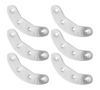 FRCOLOR 3 Paires Protège-Talons Métalliques 48 MM Anti-Usure pour Chaussures et Bottes Homme Plaques Réparation Semelles Robustes en Métal Haute Résistance Kit Réparation Talons